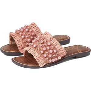 NWOT Sam Edelman Sandals Guthrie Rose Embellished Slides
